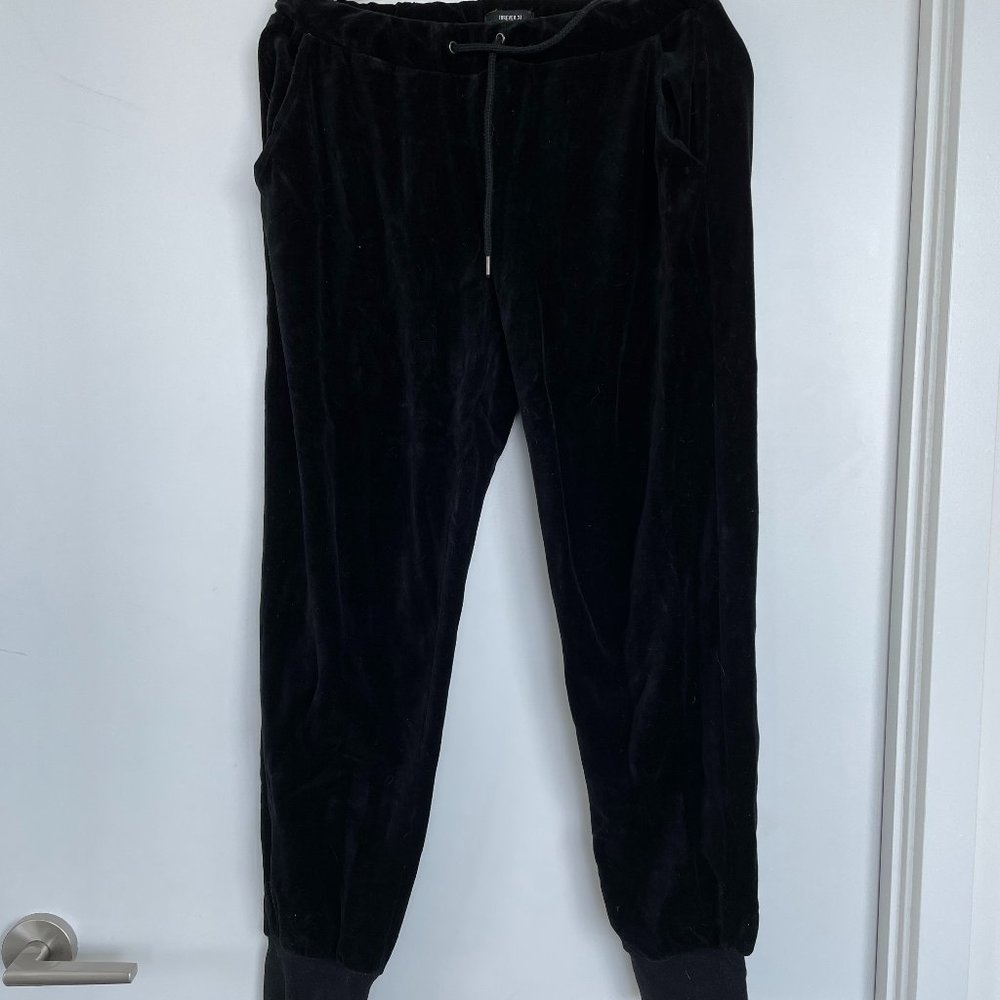 Black Velour Track Suit